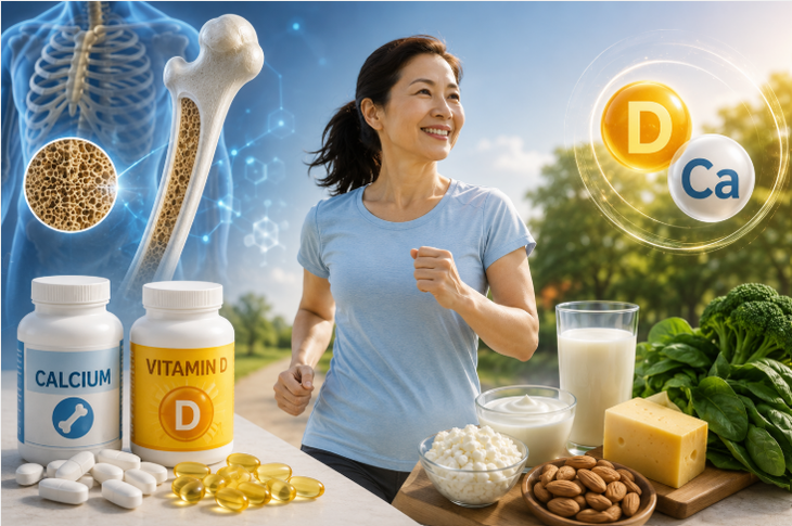 Is taking vitamin D and calcium daily effective for protecting bones?
